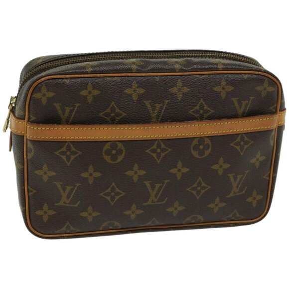 LOUIS VUITTON Monogram Compiegne 23 Clutch Bag M51847 LV Auth - Picture 1 of 15